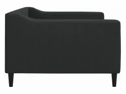 Discount vidaxl Sofá cama sin colchón tela 90x190 cm Negro