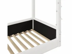 Merax Sofá cama tapizado - 90 x 200 cm - con luces LED + dosel - MDF -