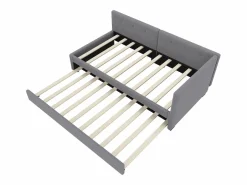 Sale Sofá cama tapizado en terciopelo 90x200cm + cama nido 90x190cm - Cama Nido