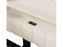 ModernLuxe Sofá cama 90x200 cm (180 x 200 cm) - con cama nido - con USB + Type-C - con iluminación LED - ​ (colchón no incluido)