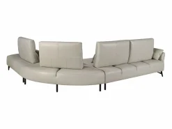 Discount Sofá chaise longue derecha piel arena 6213 Sofá De Piel