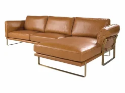 Angel Cerda Sofá chaise longue derecha piel camel 6232
