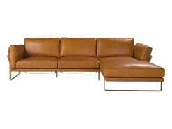 Angel Cerda Sofá chaise longue derecha piel camel 6232