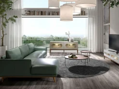 Outlet Sofá chaise longue izquierda piel 6200 Sofá De Piel