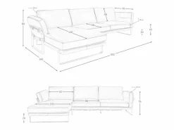 Sale Angel Cerda Sofá chaise longue izquierda piel camel 6231 Marru00f3n