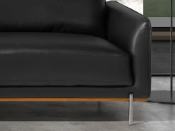 Discount Angel Cerda Sofá chaise longue izquierda piel 6198 Negro