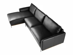 Discount Angel Cerda Sofá chaise longue izquierda piel 6198 Negro