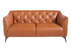 Sale Angel Cerda Sofá Chester 2 plazas piel marrón 6168 Marru00f3n