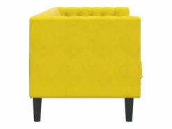 Clearance Sofá Chesterfield 3 plazas con cojines terciopelo Todos Los Sofás|Sofá De Terciopelo