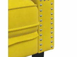 Clearance Sofá Chesterfield 3 plazas con cojines terciopelo Todos Los Sofás|Sofá De Terciopelo