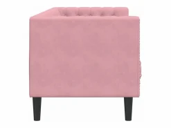 Clicnbuy Sofá Chesterfield 3 plazas con cojines terciopelo