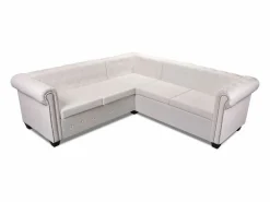 New Sofá Chesterfield 5 plazas de cuero artificial Sofás Chesterfield