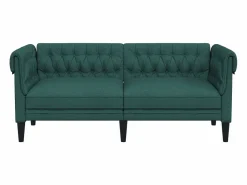 Best Sofá Chesterfield de 2 plazas tela oscuro Sofás Chesterfield