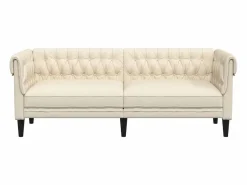 Clicnbuy Sofá Chesterfield de 3 plazas tela