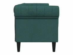 Outlet Clicnbuy Sofá Chesterfield de 3 plazas tela oscuro Verde