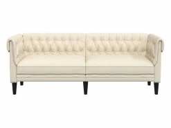 Sale Sofá Chesterfield de 3 plazas lino Sofá Relax