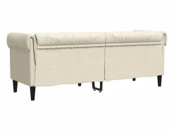 Sale Sofá Chesterfield de 3 plazas lino Sofá Relax