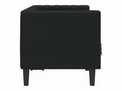 Clicnbuy Sofá Chesterfield de 2 plazas cuero artificial