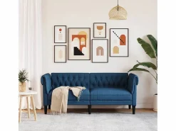 Clicnbuy Sofá Chesterfield de 2 plazas tela