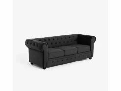 Clearance Sofá Chesterfield de terciopelo de 3 plazas estilo clásico vintage Norwich - Todos Los Sofás|Sofá De Terciopelo