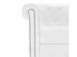 Outlet Sofá Chesterfield en forma L cuero artificial Sofás Chesterfield
