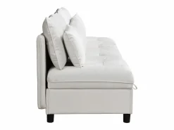 Clearance Sofá componible Diseno modular Movimiento facil Cajones ocultos bajo asiento Confort ortopedico Chenilla Beige