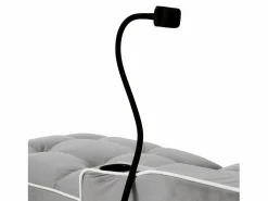 Sofá con bolsillo lateral y portavasos soporte móvil confort espuma y terciopelo ideal para apartamento antiguo y blanco Gris