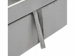 Sofá con bolsillo lateral y portavasos soporte móvil confort espuma y terciopelo ideal para apartamento antiguo y blanco Gris