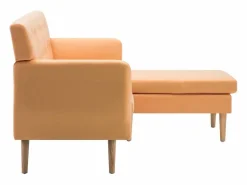 vidaxl Sofá con forma de L tapizado tela 171,5x138x81,5 cm