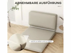 Sofá convertible 3 en 1, terciopelo , colchón grueso, plegable y cómodo, carga 240 kg (275x120x10cm)
