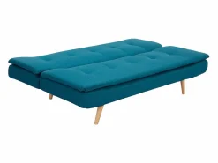 Miliboo Sofá convertible 3 plazas petróleo SENSO