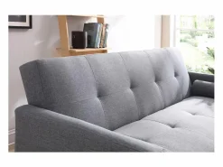 Sale Concept-Usine Sofá convertible 3 plazas de tela WOODEN Gris
