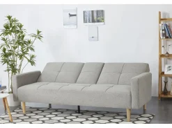 Hot Concept-Usine Sofá convertible 3 plazas de tela OSLO Gris