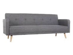 Outlet Sofá convertible 3 plazas diseño escandinavo oscuro ULLA Sofá Escandinavo