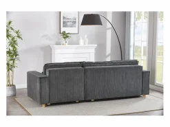 Sale Sofá convertible esquinero 4 plazas de pana COSY Sofá De Terciopelo|Sofá - 4 Plazas