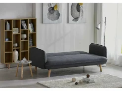 Sale Concept-Usine Sofá convertible estilo escandinavo 3 plazas de tela SOTCHI Gris