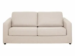 Hot Vente-unique Sofá convertible exprés en tela de descanso 140 cm colchón 14 cm DONETO Beige