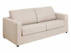 Hot Vente-unique Sofá convertible exprés en tela de descanso 140 cm colchón 14 cm DONETO Beige