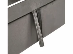 Best OKWISH Sofá convertible individual de terciopelo oscuro con soporte para teléfono y portavasos, ideal para salón y dormitorio Gris