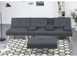 Online Sofá convertible, modulable 5 plazas de tela STOCKHOLM Sofá Escandinavo