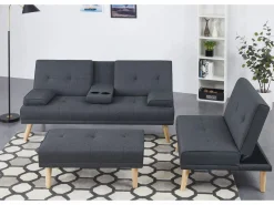 Online Sofá convertible, modulable 5 plazas de tela STOCKHOLM Sofá Escandinavo