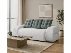 Outlet Sofá convertible Okoa 2 plazas - blanco y salvia Todos Los Sofás|Sofá - 2 Plazas