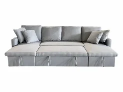 Best Sofá convertible panorámico 4 plazas en tejido con box MAHÉ - Todos Los Sofás|Sofá De Terciopelo