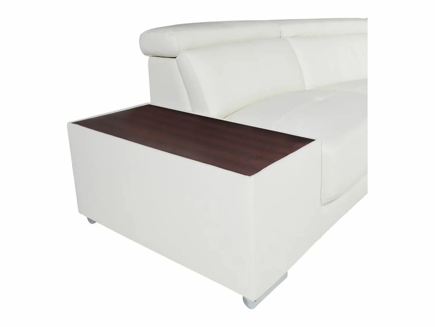 New LINEA SOFA Sofá Cuero vacuno color ángulo izquierdo NAHIA Blanco