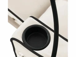 Sofá de 1 plaza - Sillón con portavasos y soporte para teléfono - terciopelo