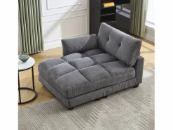 Sale Sofá de 1 plaza con reposabrazos - Sofá relax con 2 portavasos y bolsillos laterales - pana Sofá Relax