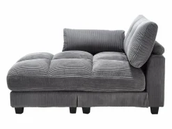 Sale Sofá de 1 plaza con reposabrazos - Sofá relax con 2 portavasos y bolsillos laterales - pana Sofá Relax