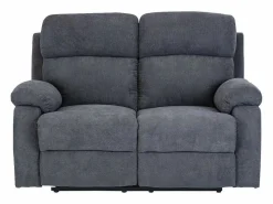 Hot Sofá de 3 plazas, 2 plazas + sillón tela gris TOLZANO Conjunto Sofá Y Sillón
