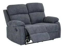 Hot Sofá de 3 plazas, 2 plazas + sillón tela gris TOLZANO Conjunto Sofá Y Sillón