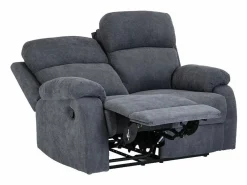 Hot Sofá de 3 plazas, 2 plazas + sillón tela gris TOLZANO Conjunto Sofá Y Sillón